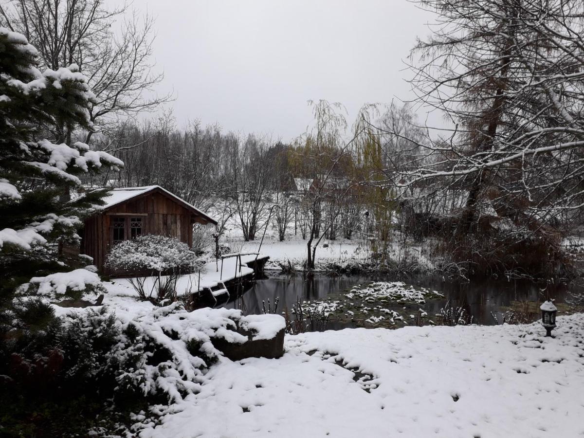 Idilliska Latgaliesu Lauku Maja Ar Melno Pirti Villa Aglona Eksteriør bilde
