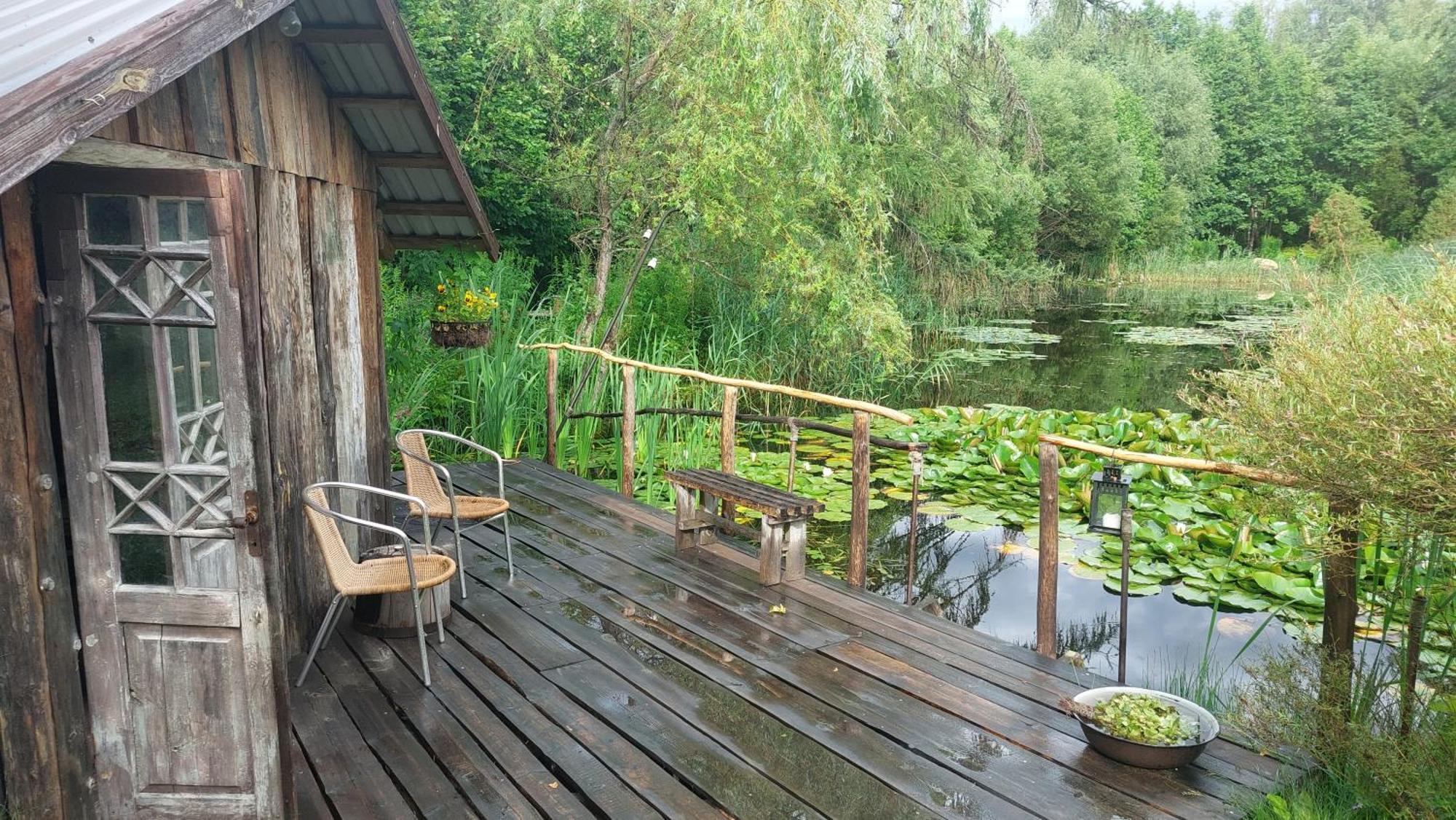 Idilliska Latgaliesu Lauku Maja Ar Melno Pirti Villa Aglona Eksteriør bilde